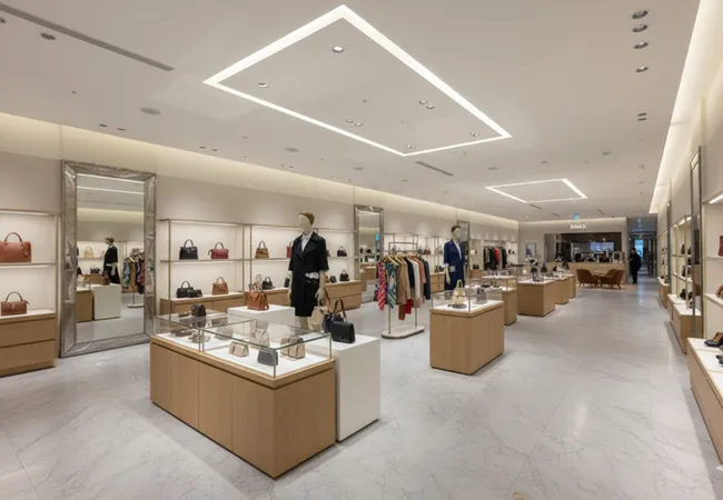 DL01-HE Ra90 downlights rendering true fabric color in apparel fitting rooms