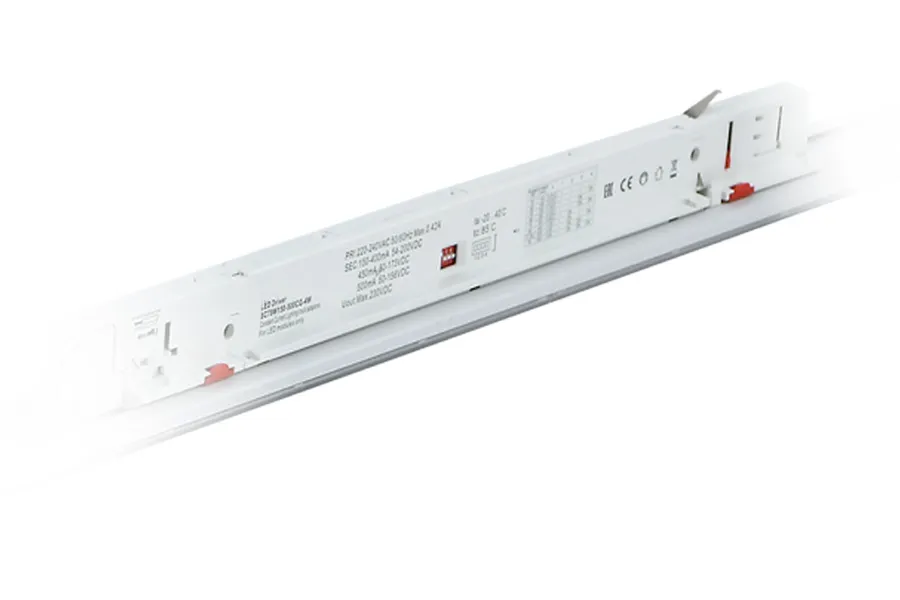 DIP switch block of TRON-N LL1617 selectable linear light set to 36W 4000K