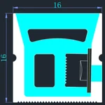 LC-NS-16x16 large side bend silicone neon flex section for outdoor signs