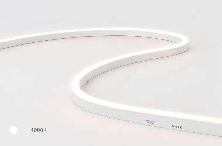 Neon flessibile LED in silicone a flessione laterale LC-NS illuminato a 4000K bianco neutro per lettere scatolate