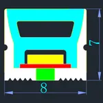 LC-NT-8x7 compact top bend silicone neon flex section for cove edges