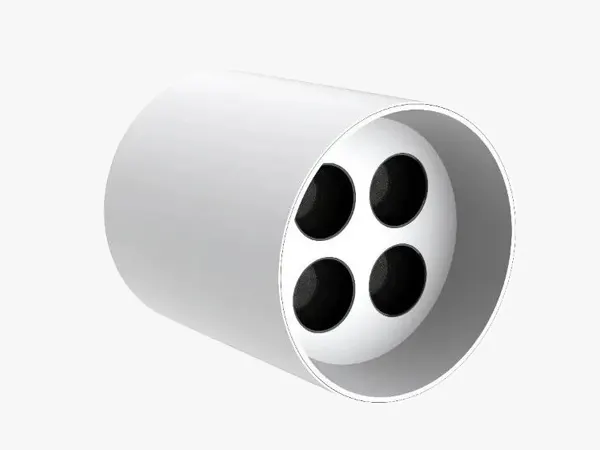 HUBX-C dark-light cylinder bottom face with small fixed cell apertures