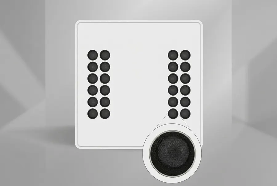 SLAB-S SMD multi-head lens array sharing the DISK-R narrow beam engine