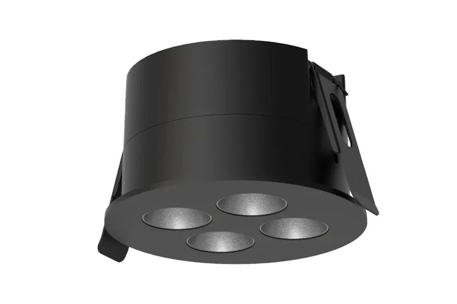 DOTS-C flaches 50mm Einbau-Multi-Cell-Gehäuse mit Federklammern für niedrige Decken