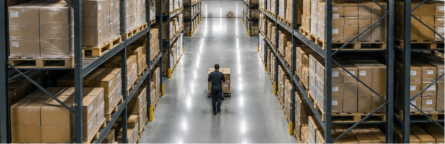 Campana LED lineare FORT-A con ottica per corsia e opzione sensore per la suddivisione in zone EPBD di magazzini