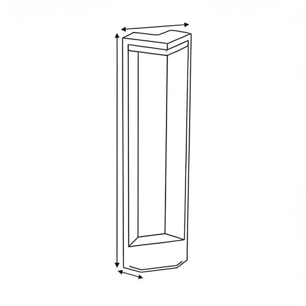 CORN-H outdoor LED path bollard detail view