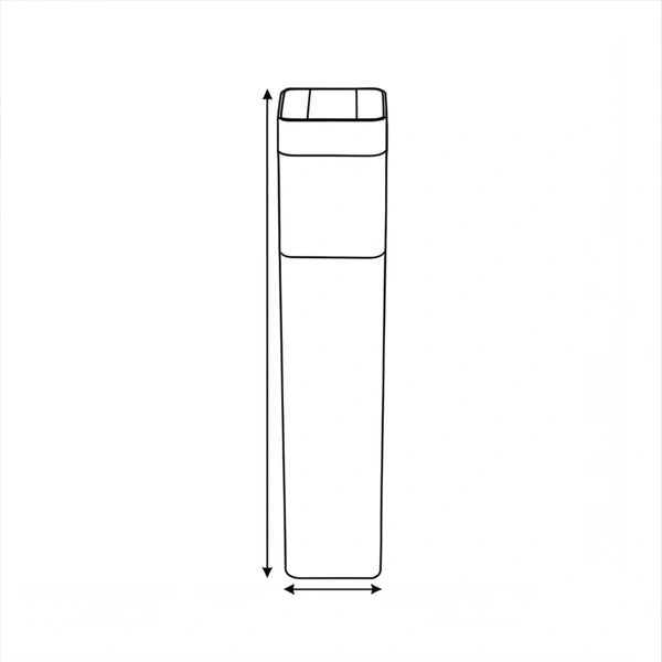 CUBO-G garden bollard detail view