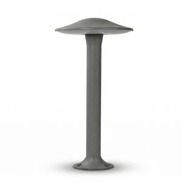 MUSH-M wide cap mushroom bollard for landscape borders in Light Grey