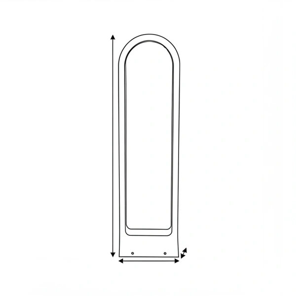 PORT-CO arched bollard night view