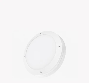White AQUA-D sensor bulkhead 10W round housing for bathrooms