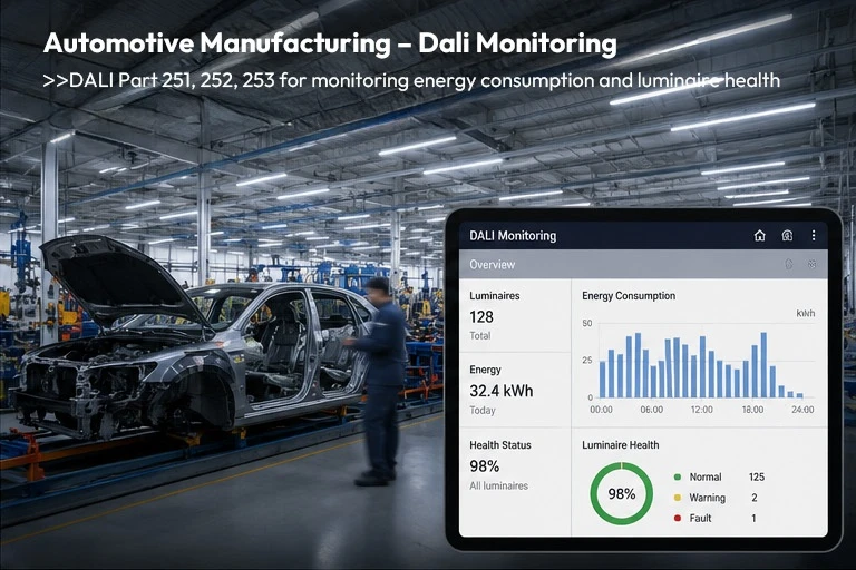 FORT-A DALI linear high bay in manufacturing plant