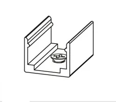 NEON-1010 clip aligned and fixed with screws