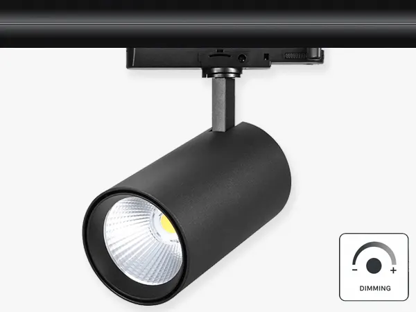 VUE-K per Drehregler dimmbarer LED-Schienenstrahler mit einstellbarer CCT